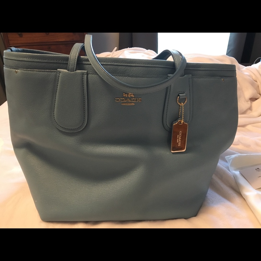 Coach taxi baby diaper bag tote